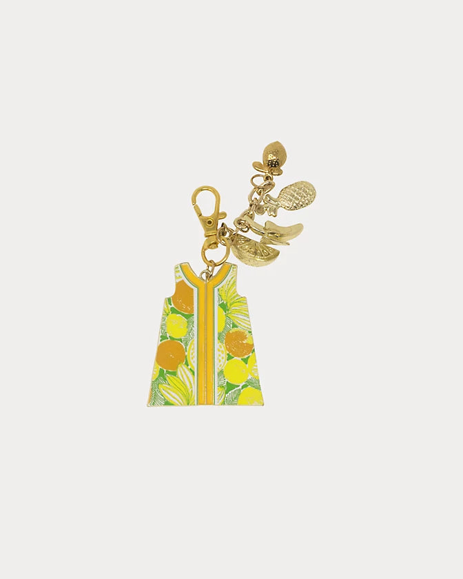 Shift Dress Bag Charm - Pearl Cluster
