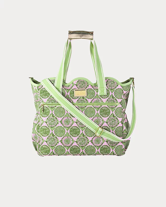 Scallop Cooler Bag - Tropical Tiles