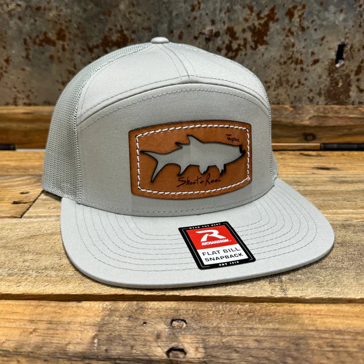 Richardson Trucker Hat Solid Cream Tarpon Cutout Patch