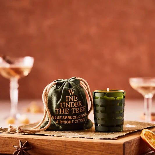 Rewined Wine Under The Tree Candle 2.5 oz.