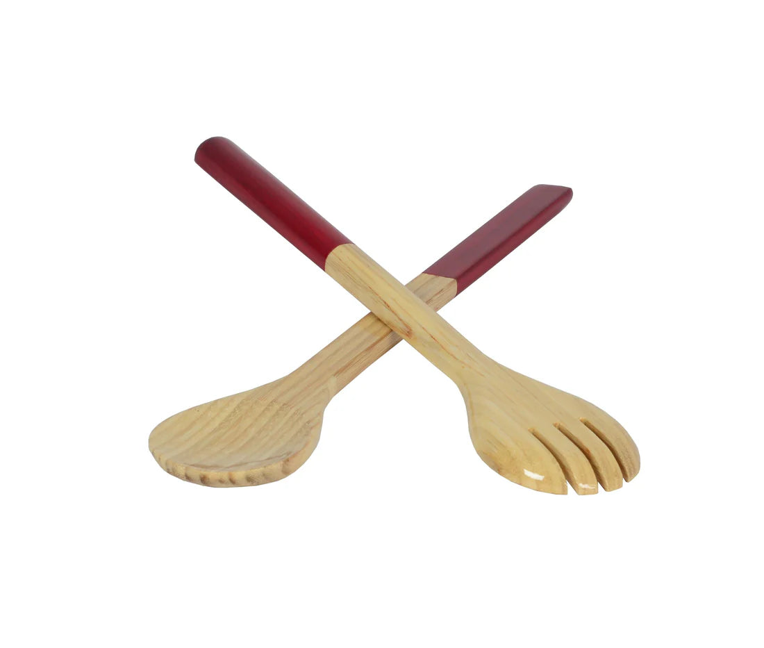 Albert L. Large Bamboo Salad Servers Set