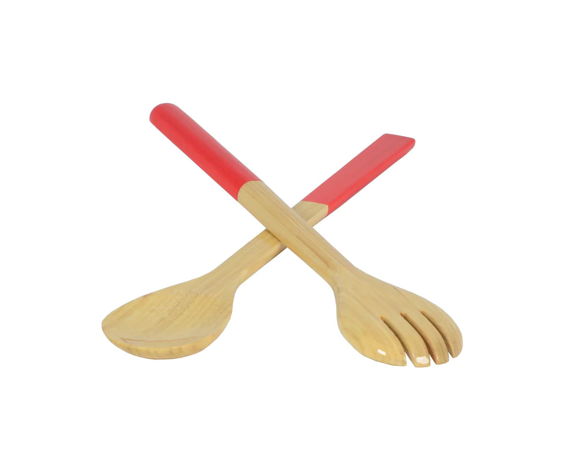 Albert L. Large Bamboo Salad Servers Set
