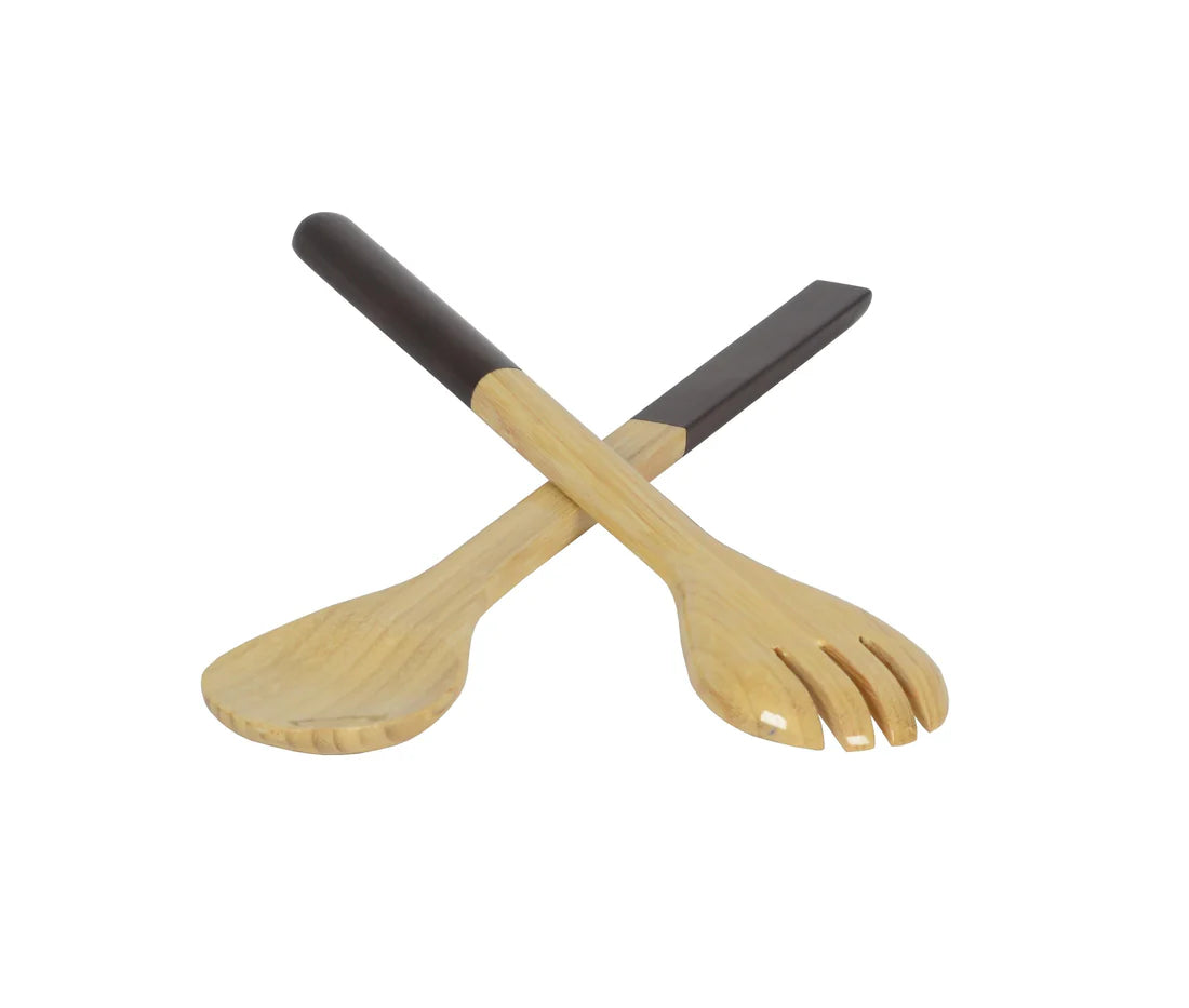 Albert L. Large Bamboo Salad Servers Set