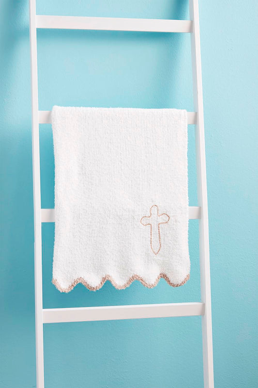 Cross Scalloped Blanket