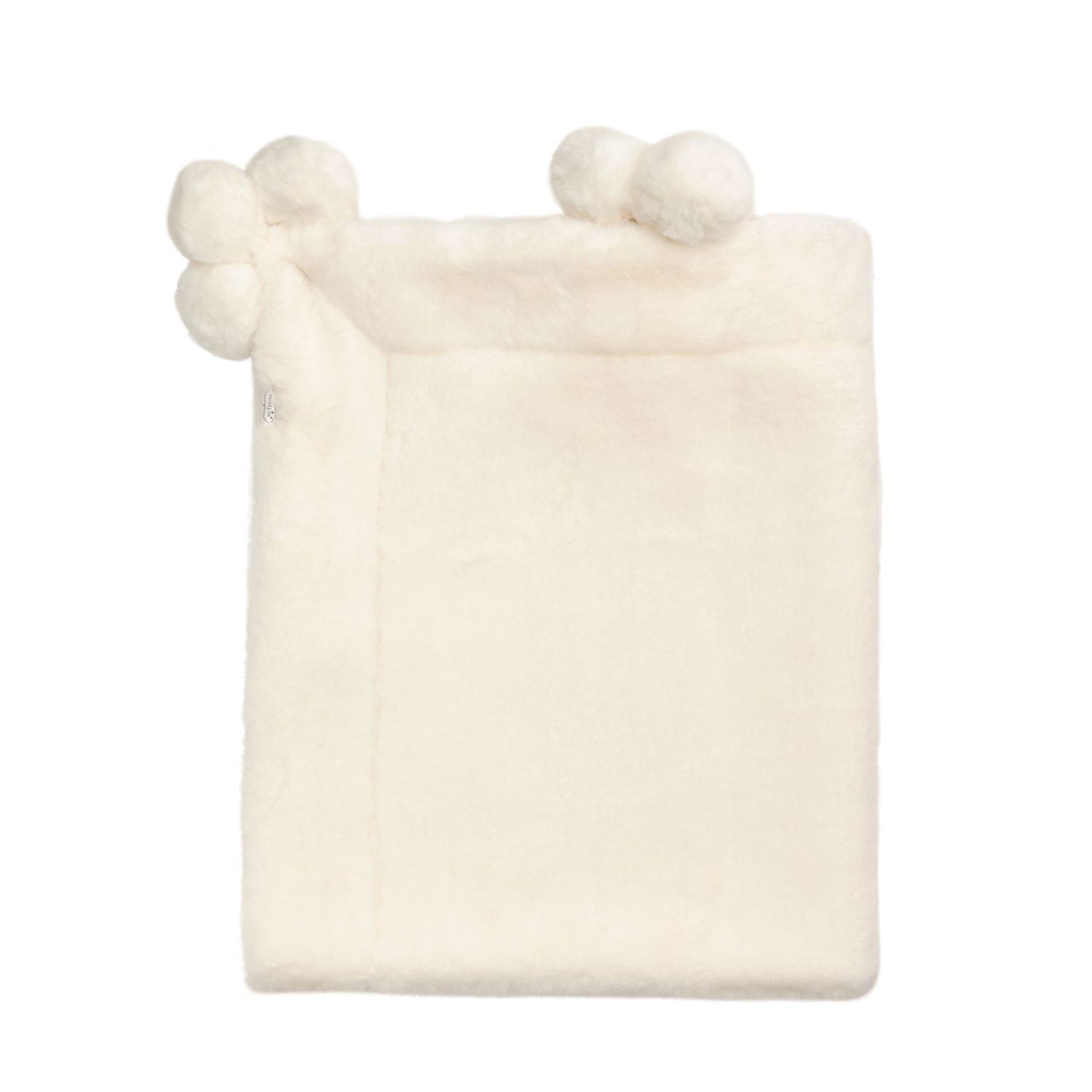 Ivory Pom Blanket