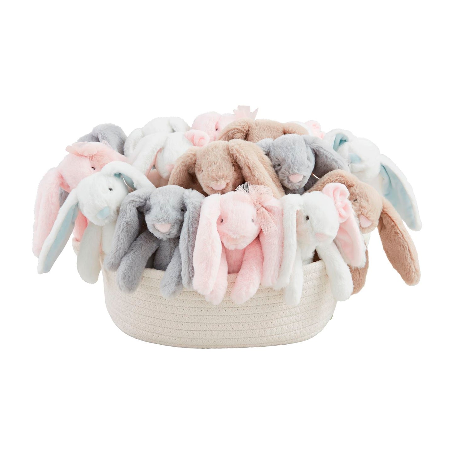 Mini Bunny Plush Basket Assorment