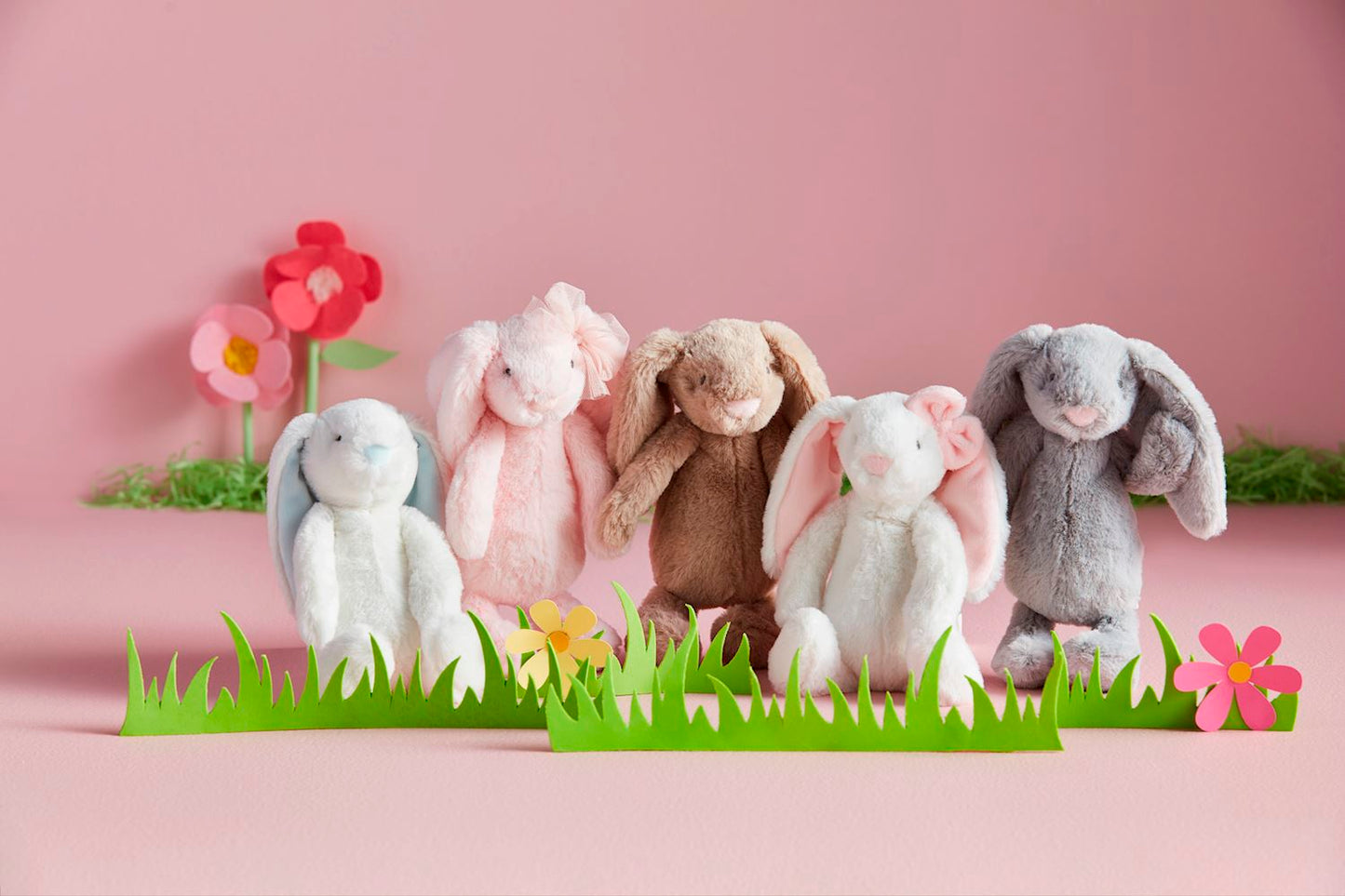 Mini Bunny Plush Basket Assorment