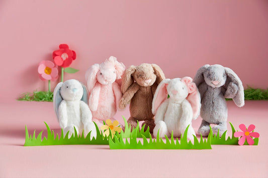 Mini Bunny Plush Basket Assorment