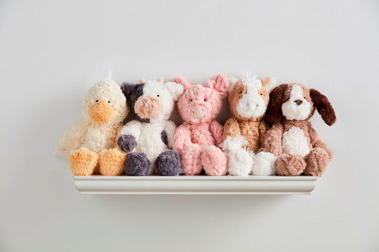 Farm Plush Basket of Animals