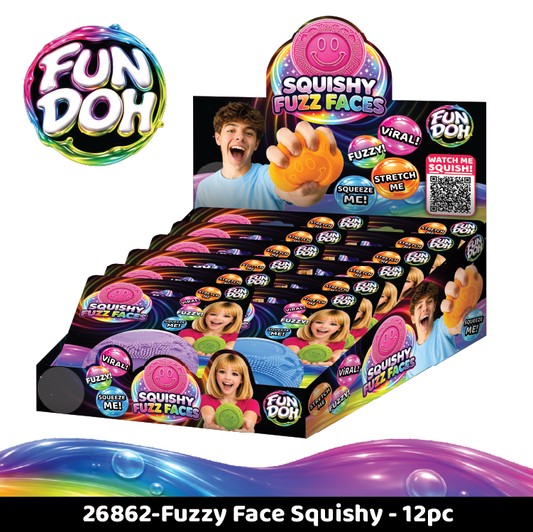 Fun Doh Fuzzy Face Squishy Sensory Toy
