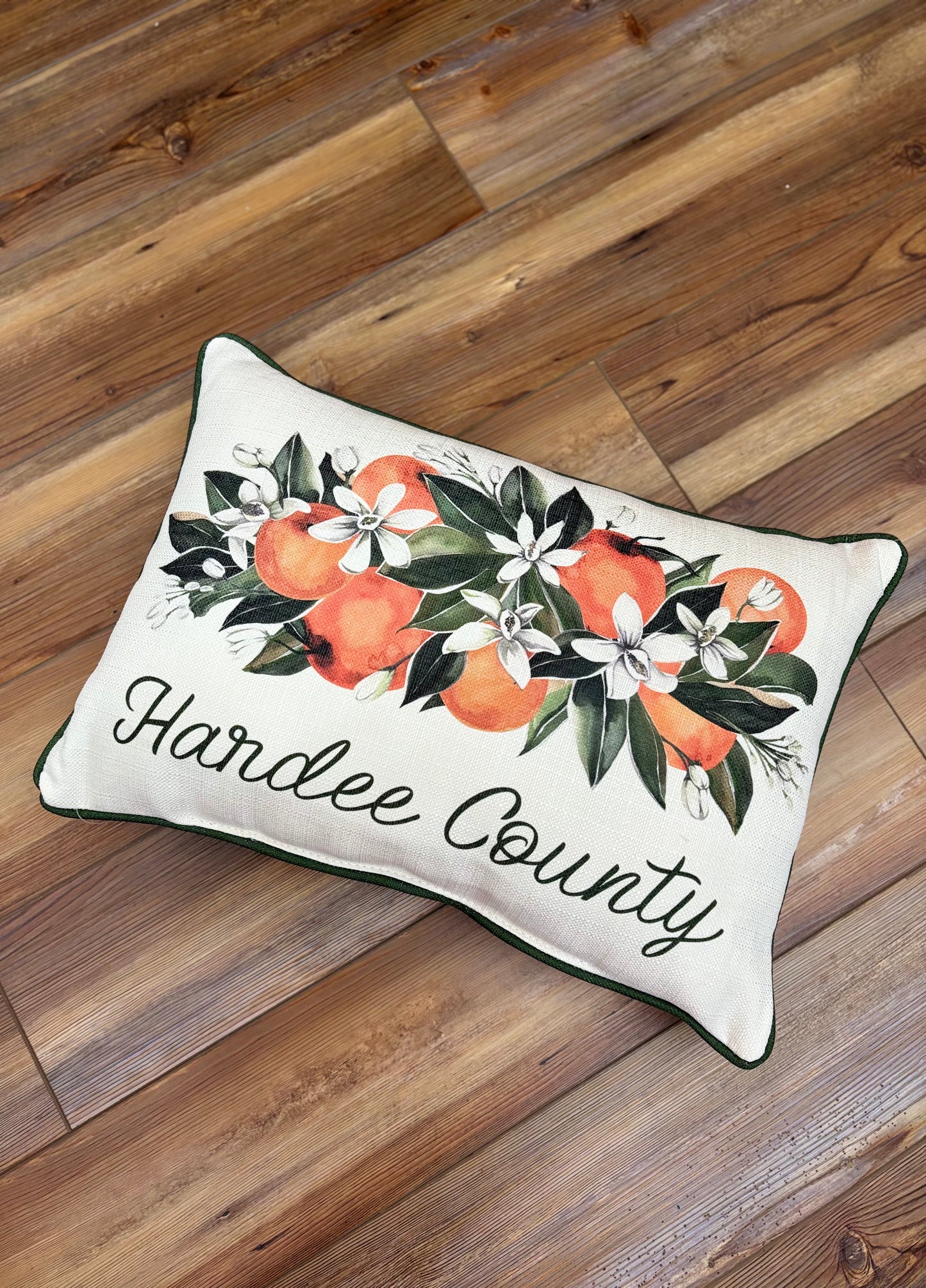 Orange Hometown Pillow Wreath