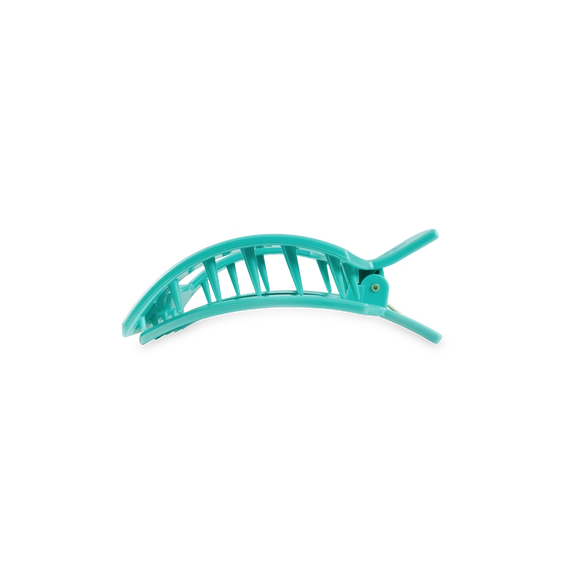 Totally Turquoise Small Flat Square Hair Clip