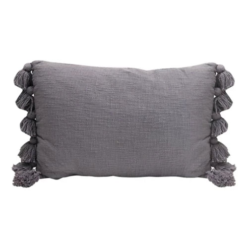 Cotton Slub Lumbar Pillow-24"X16"