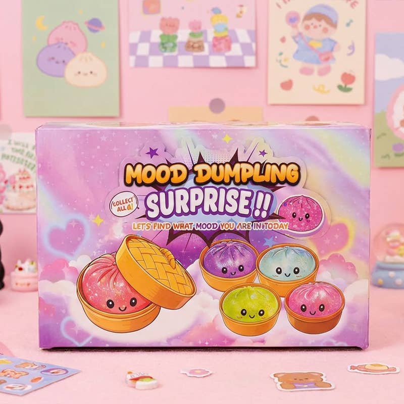 Bead Filled Dumpling Shape Squishy Soft Stress Relief Toy