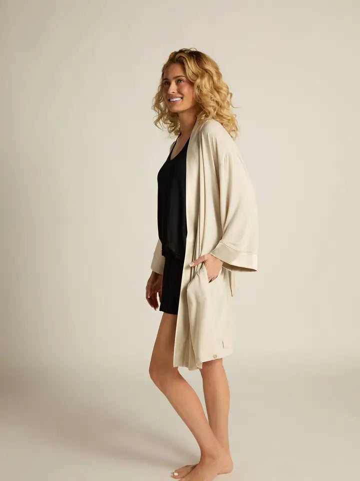 Oatmeal Kimono Robe