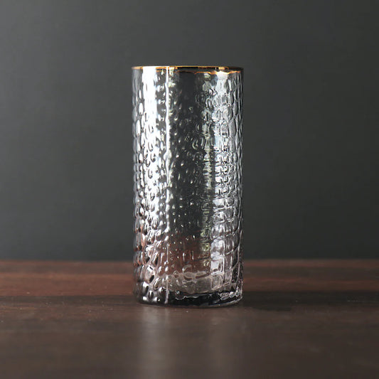 Glass Croc Highball with Gold Rim