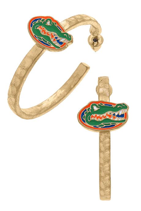 FL Gators Hoop Earrings