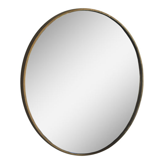 Round Mirror Natural Metal Frame