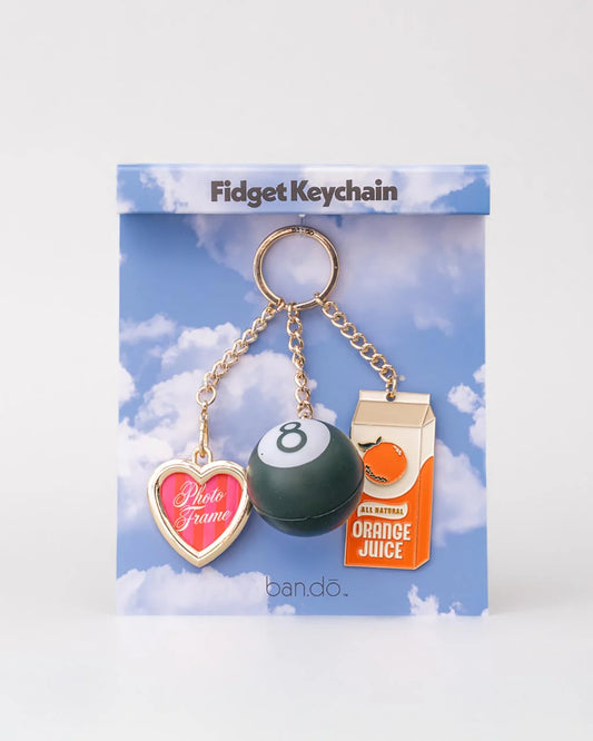 Fidget Keychain, Orange Juice