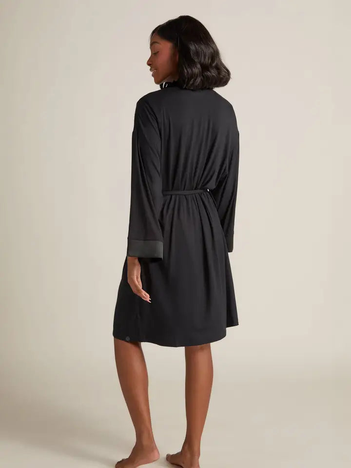 Black Kimono Robe