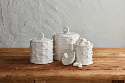 Woven Ceramic Canister Set
