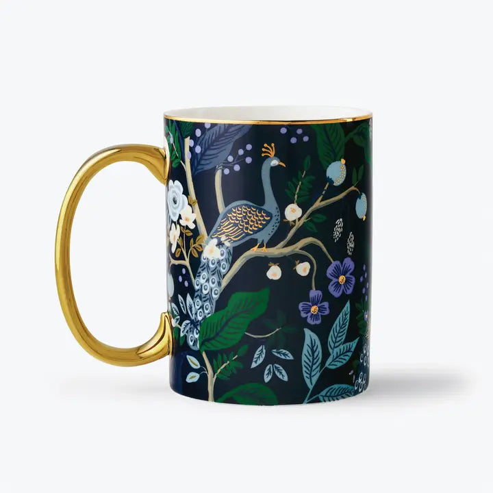 Peacock Porcelian Mug