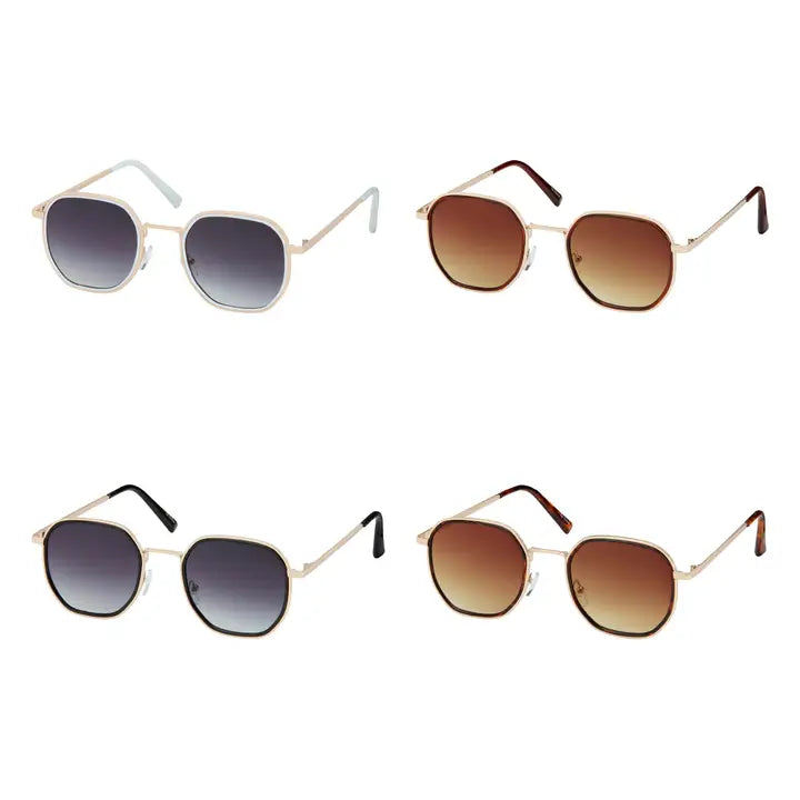 1263 Jade Round Angled Combo Sunglasses