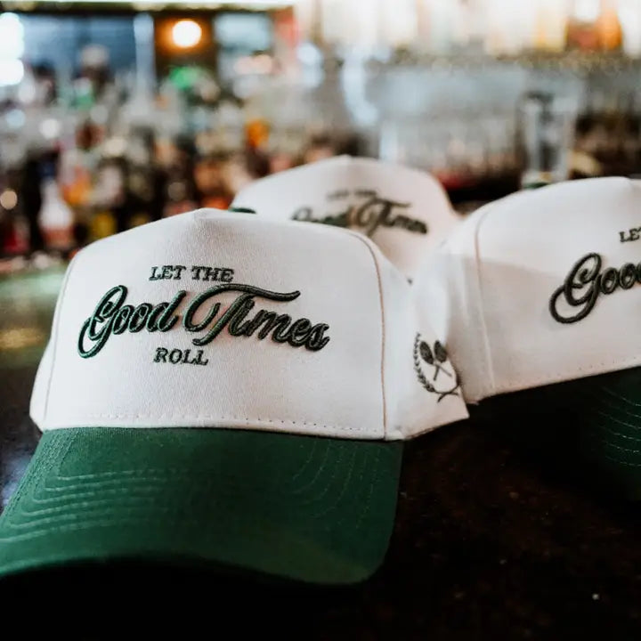 Let the Good Times Roll - Green Vintage Trucker Hat