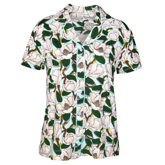 Magnolia Notch Collar Top