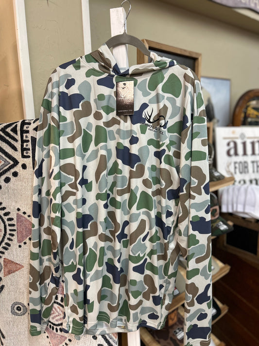 Brackish Camo Long Sleeve Hoodie