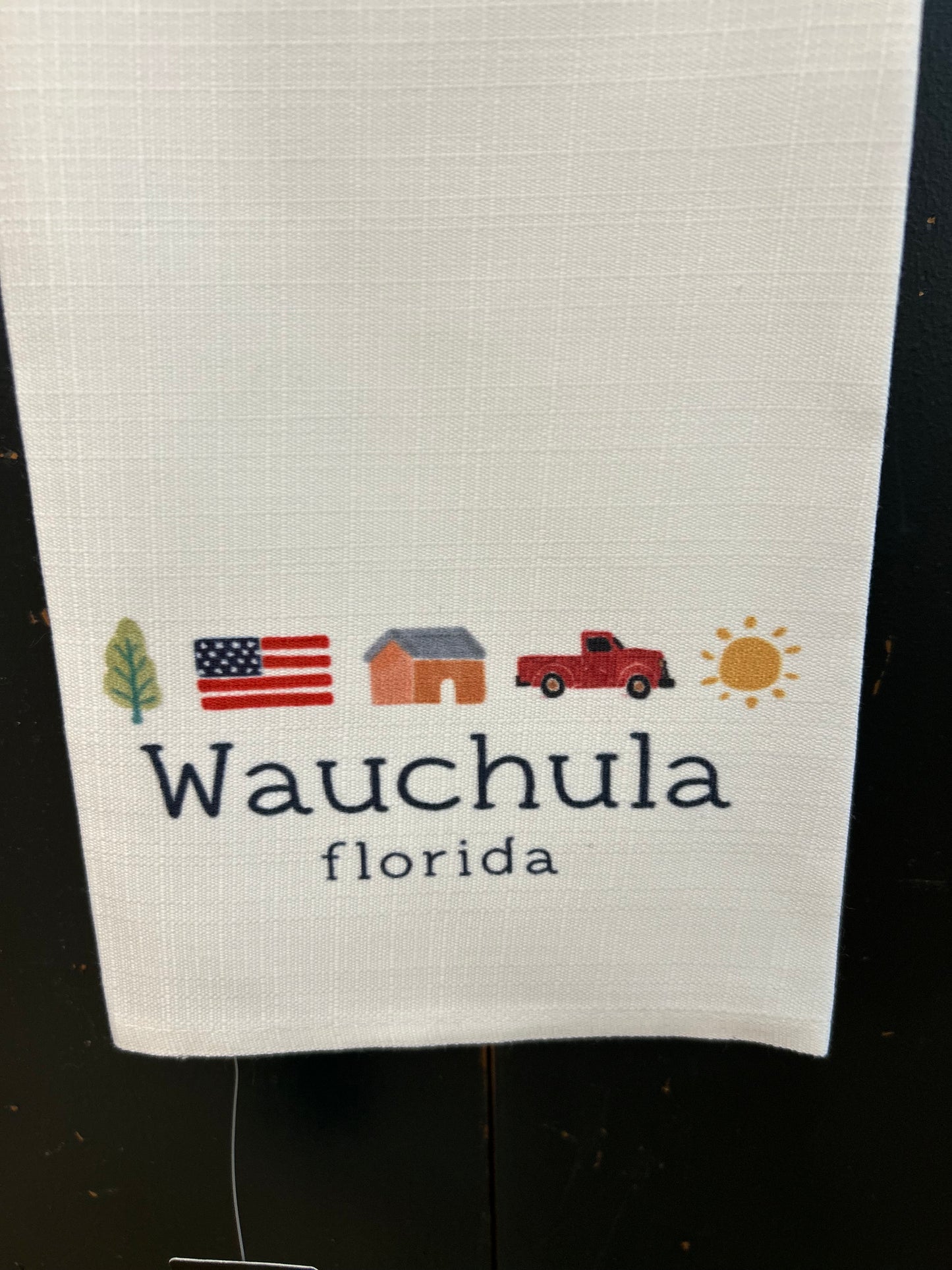 Gingham American Hometown Tea Towel - Hardee County & Wauchula, Florida