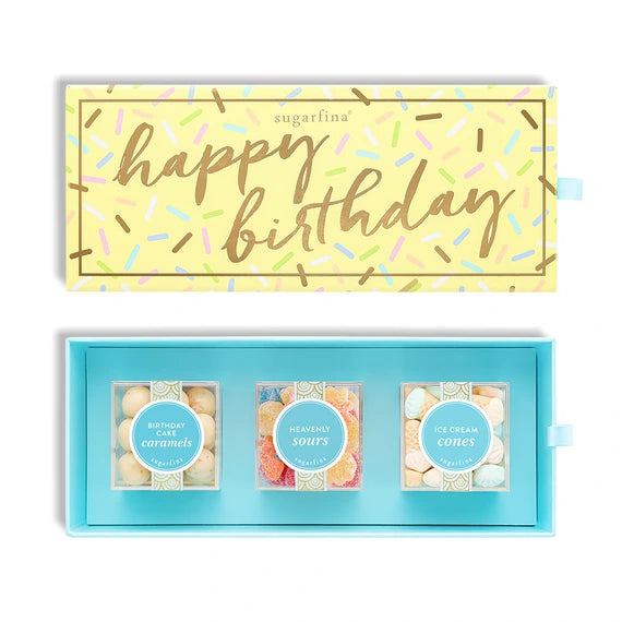Happy Birthday Candies 3 Piece Bento Box