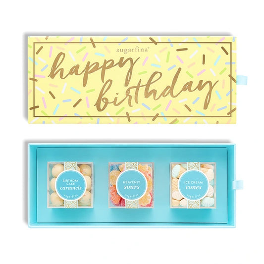 Happy Birthday Candies 3 Piece Bento Box