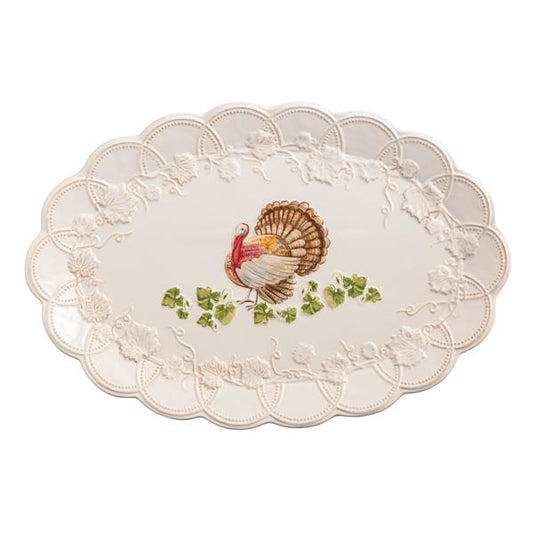 Stoneware Turkey Platter