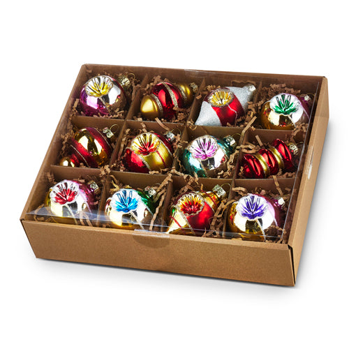 2" Box of Vintage Ornaments