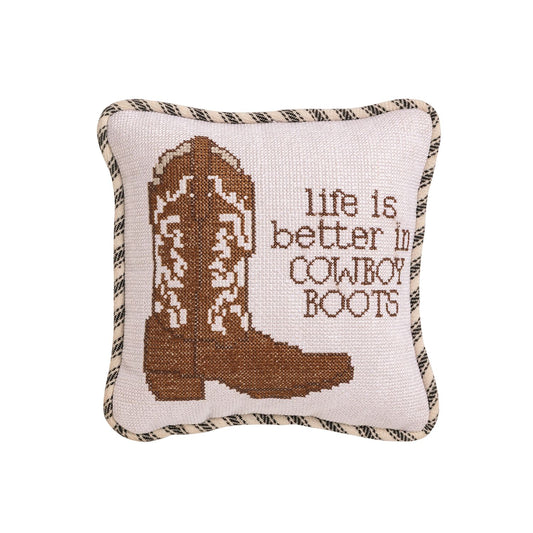 Horse Needlepoint Small Pillow