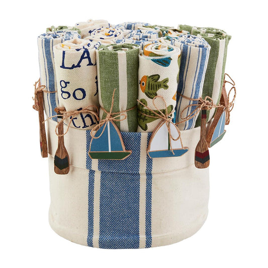 Patterned Lake Towels