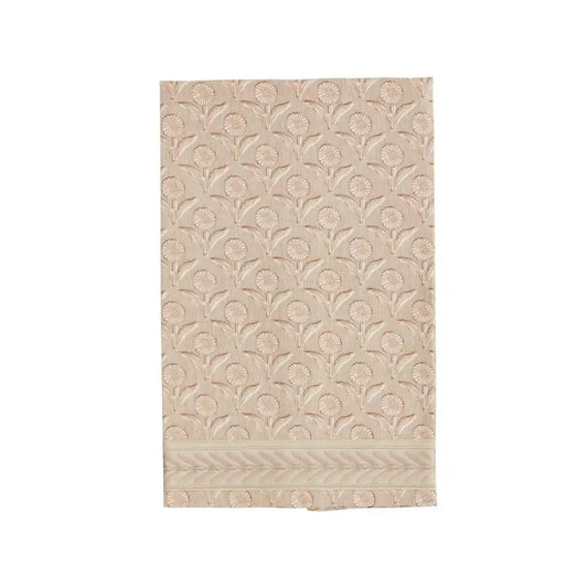 Daisy Block Print Towel