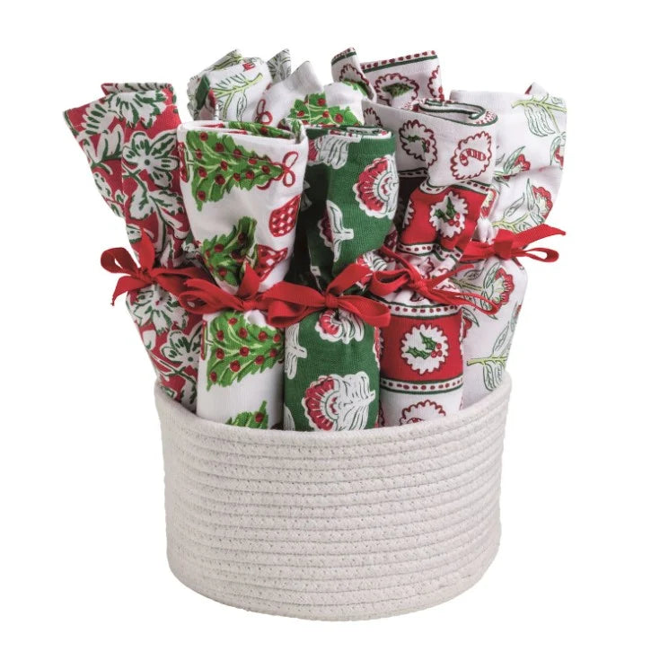 Christmas Block Print Towel