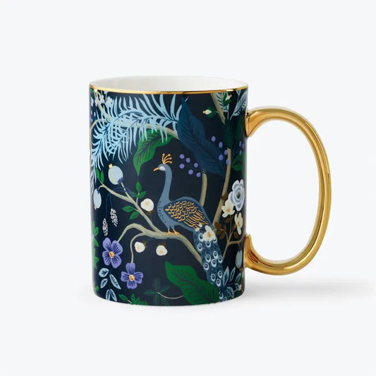 Peacock Porcelian Mug