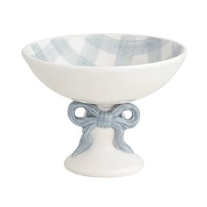 Gingham Bow Candy Dish