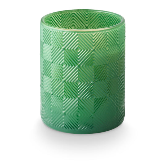 Blood Orange Dahlia Pearl Glass Candle