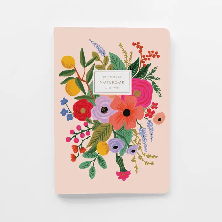 Assorted Set of 3 Garden Party Notebooks