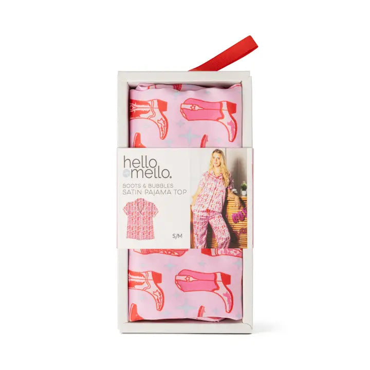 Hello Mello Bootie Sleep Boots & Bubbles Top