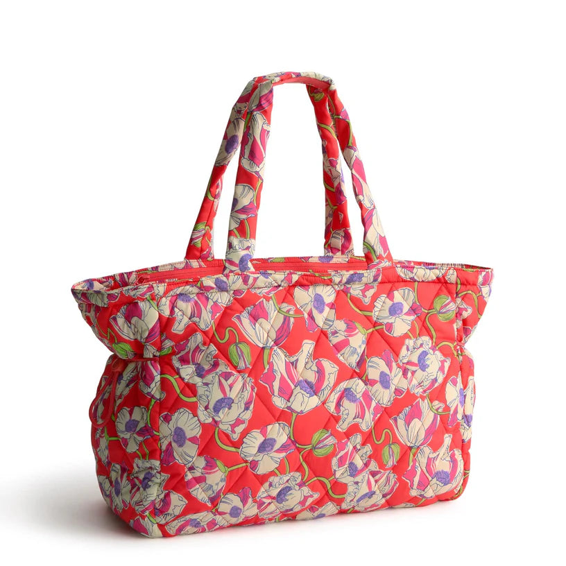 Swirling Poppies Knollton Travel Tote