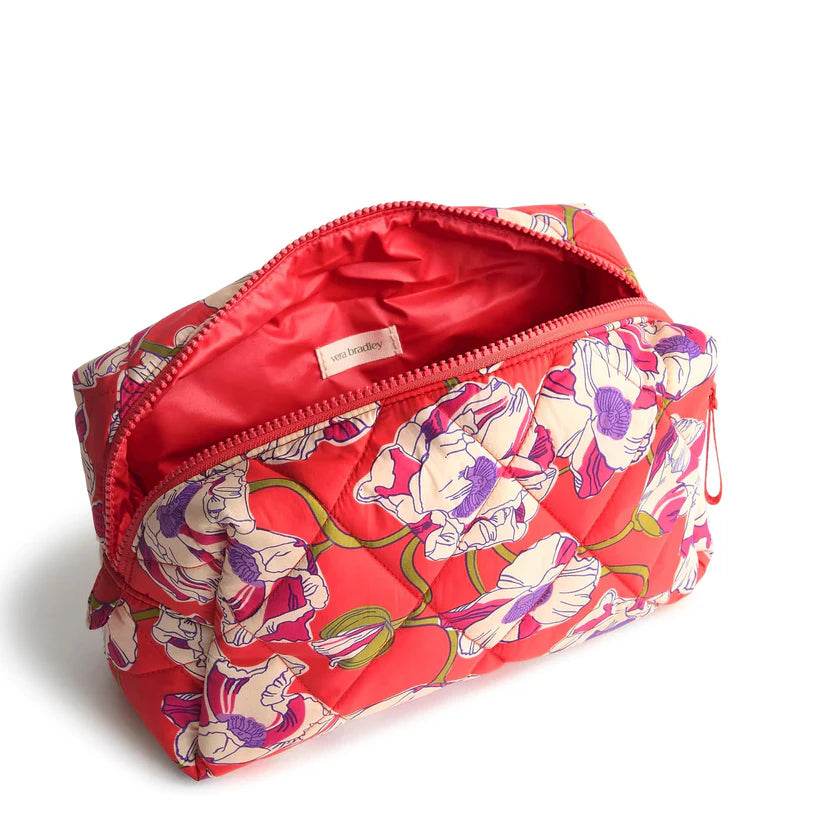 Swirling Poppies Large Cosmetic Bag