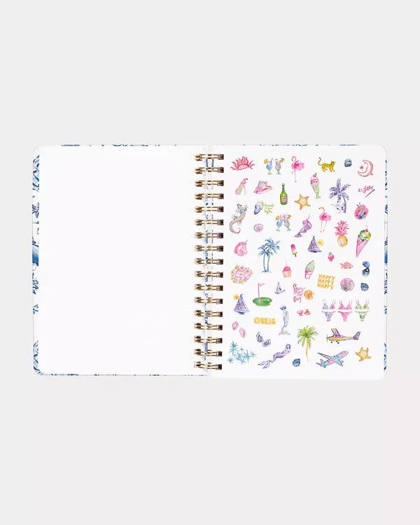 17 Month Monthly Planner, Resort White Barefoot Beach