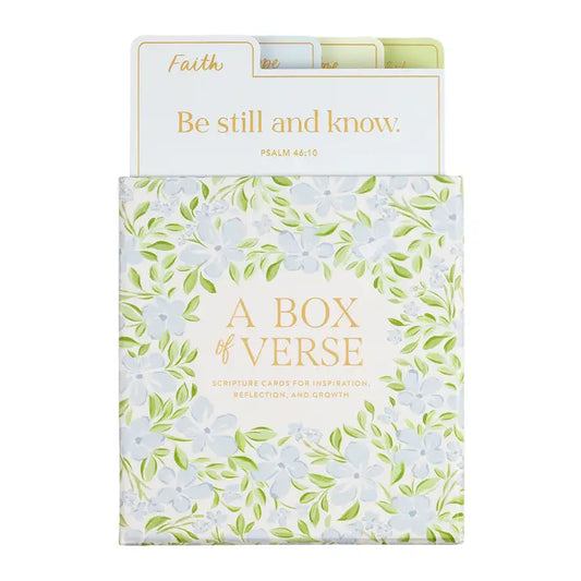 Blue Green Floral Box of Verse