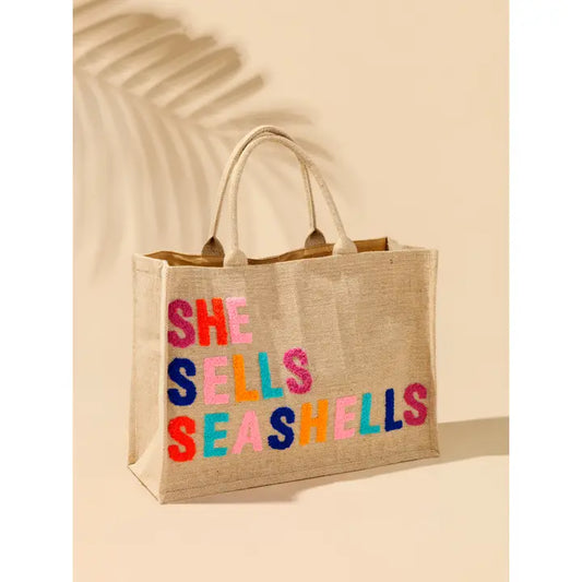 She Sells Seashells Beach Bag