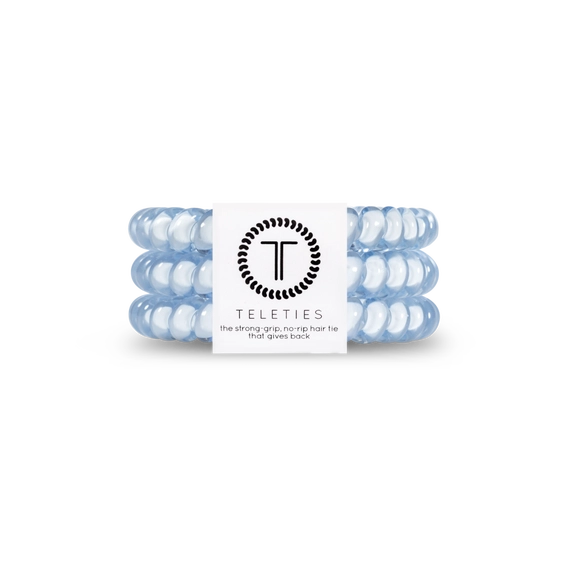 Washed Denim Hair Ties Small